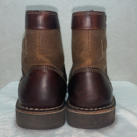 Clarks Medway Leather/Canvas men’s size 9.5 - Picture 5 of 7